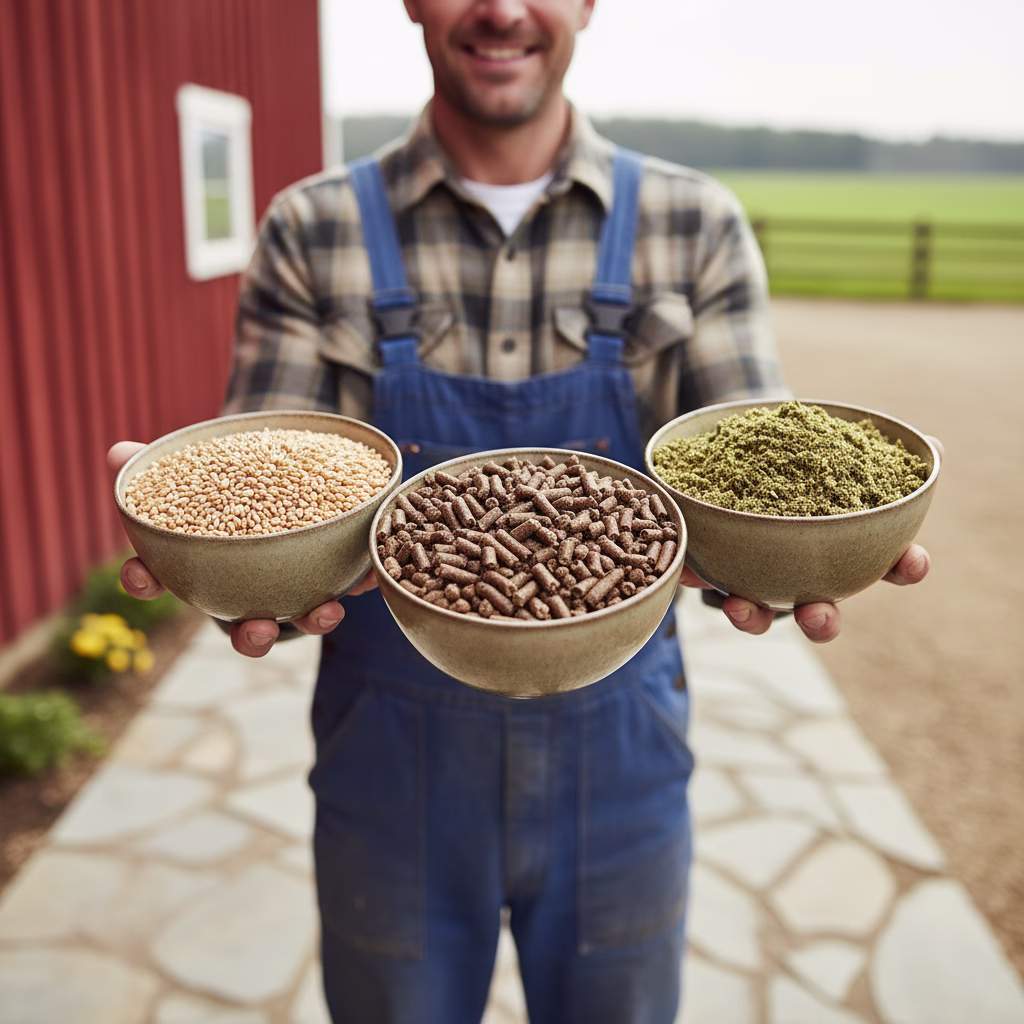 Körner, Pellets oder Fermentfutter für Hühner?